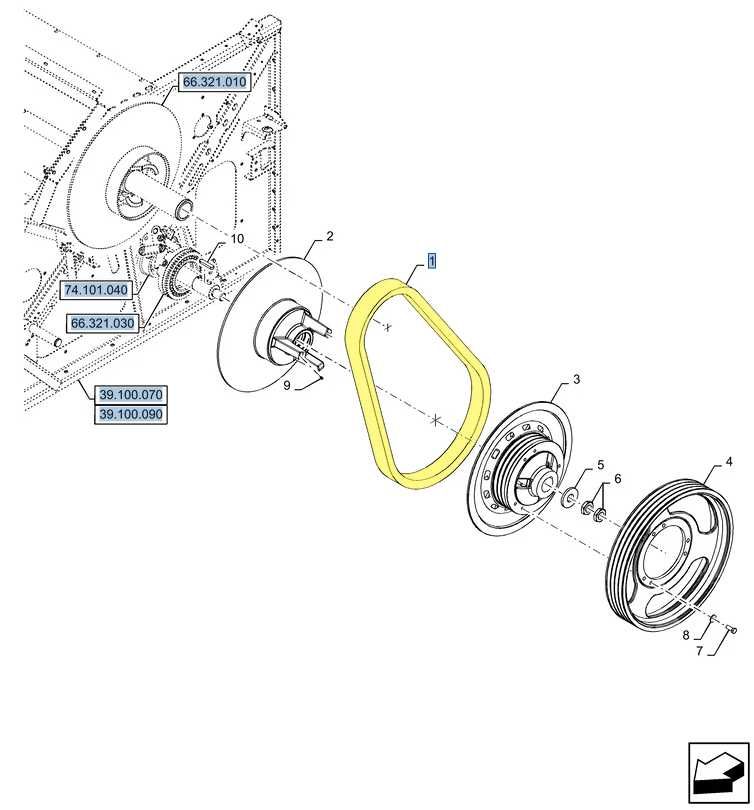 Pas młocarni odrzutnika Case, New Holland oryginał 8403.5748 OEM CNH