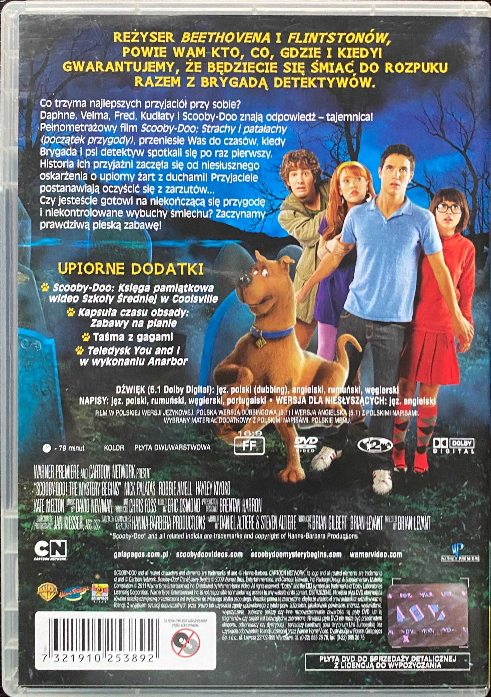 Film DVD SCOOBY-Doo! Strachy i Patałachy Początek Przygody