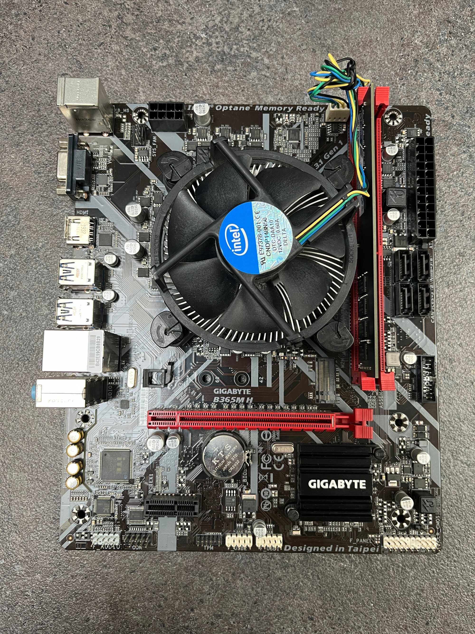 Zestaw płyta główna+procesor+ram Gigabyte B365MH i3 8100 4GB DDR4
