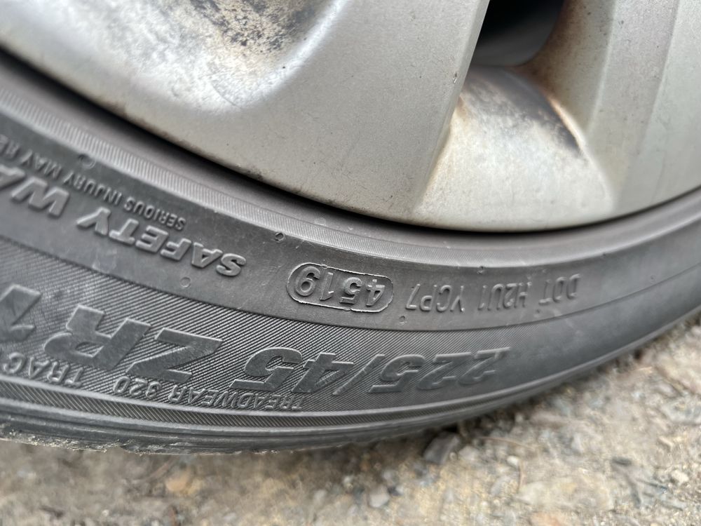 Диски колеса + резина 5/112 R17 резина 225 45 KUMHO Skoda superb