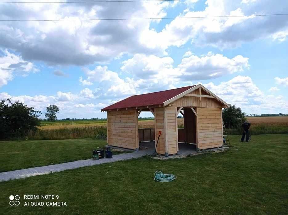 Altany , domki narzędziowe , wiaty , zadaszenia tarasów z drewna