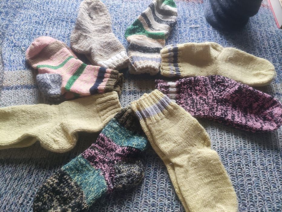 Обмен вязанные носки