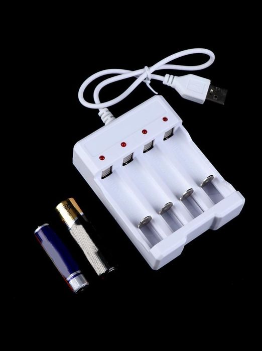 Зарядний пристрій із виходом USB, адаптер із 4 гніздами для швидкої за