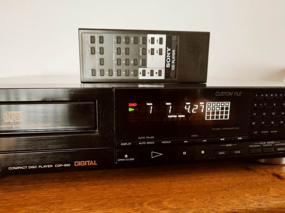WYPRZEDAŻ! Odtwarzacz CD Sony cdp 950 + pilot, tda 1541a