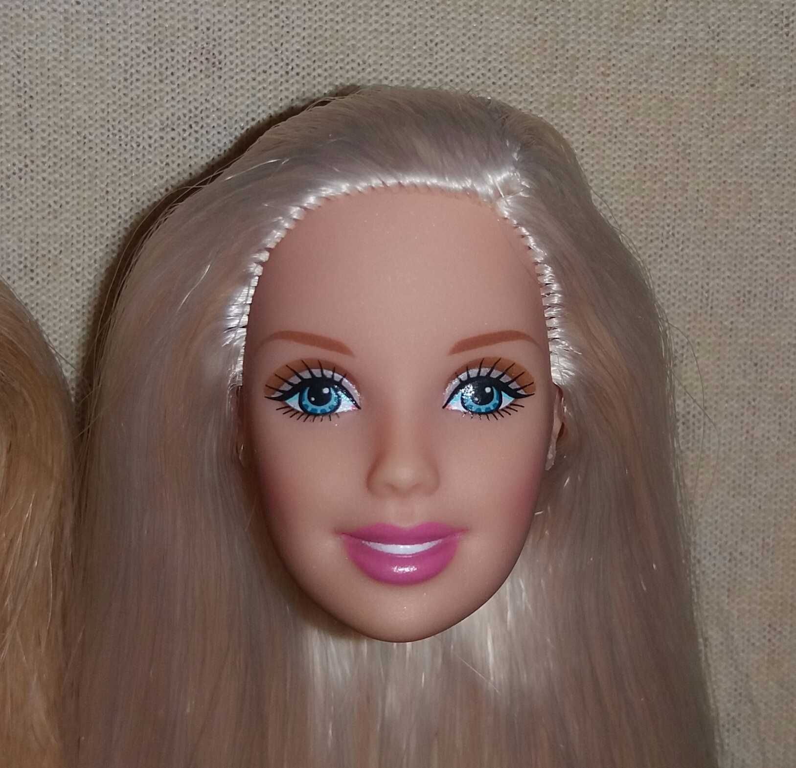 Запчасти голова куклы ляльки Barbie Барби Барбі блондинка русая