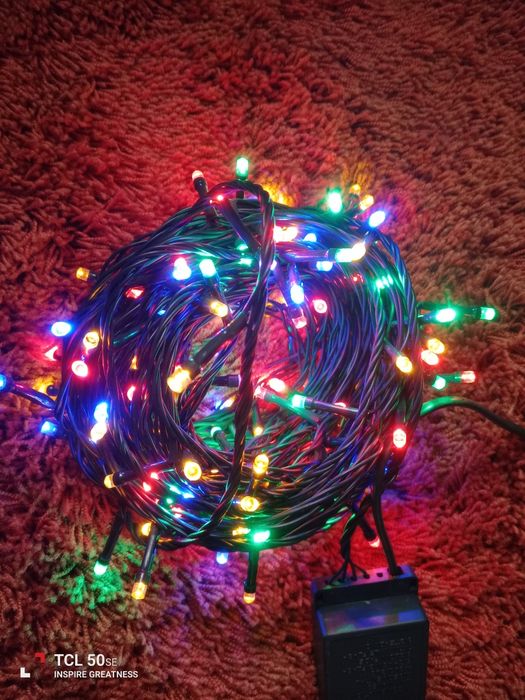 Pisca pisca grande para árvore de natal. Em bom estado