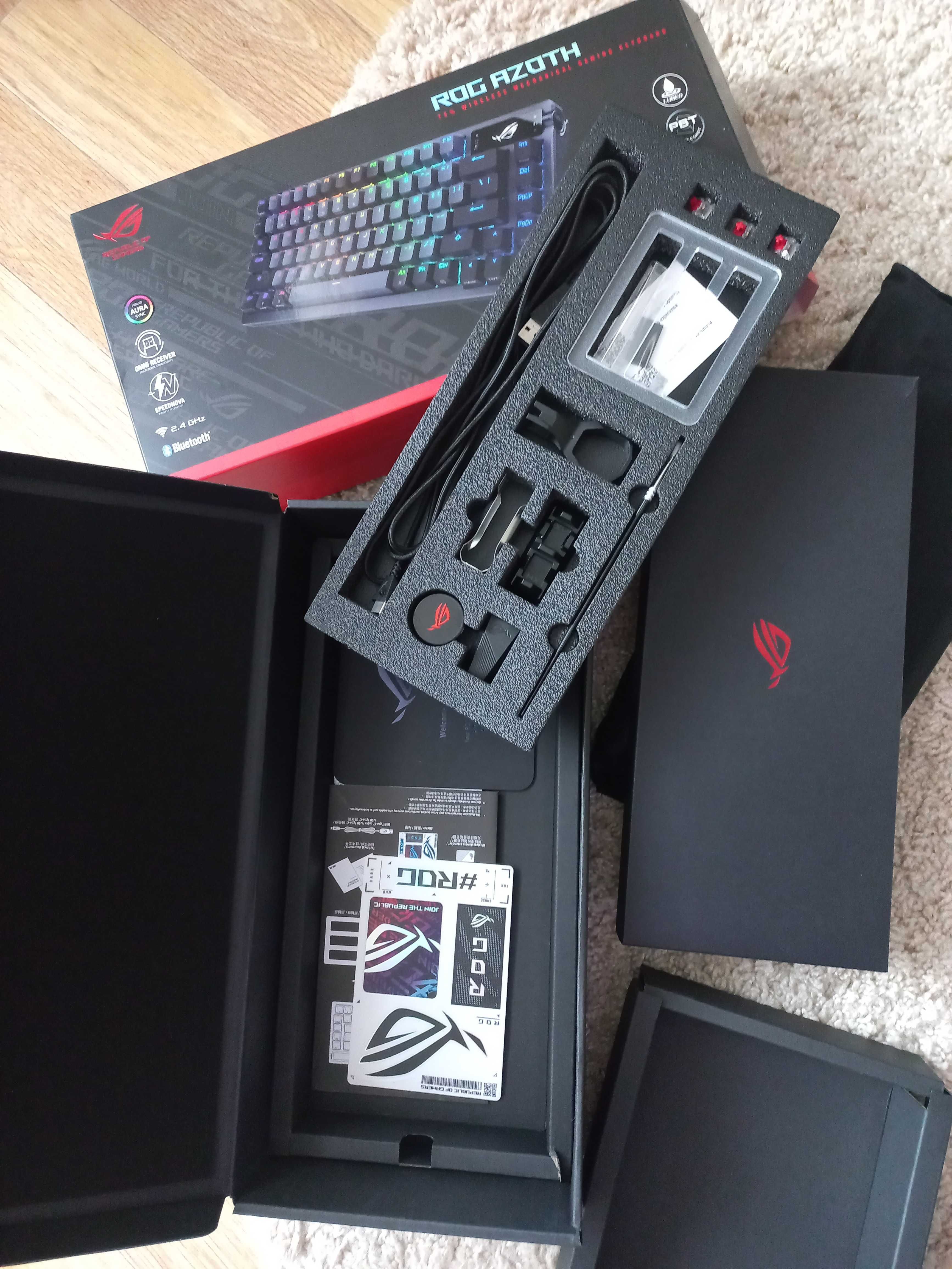 Клавіатура бездротова Asus ROG Azoth NX Red EN PBT USB/Wireless