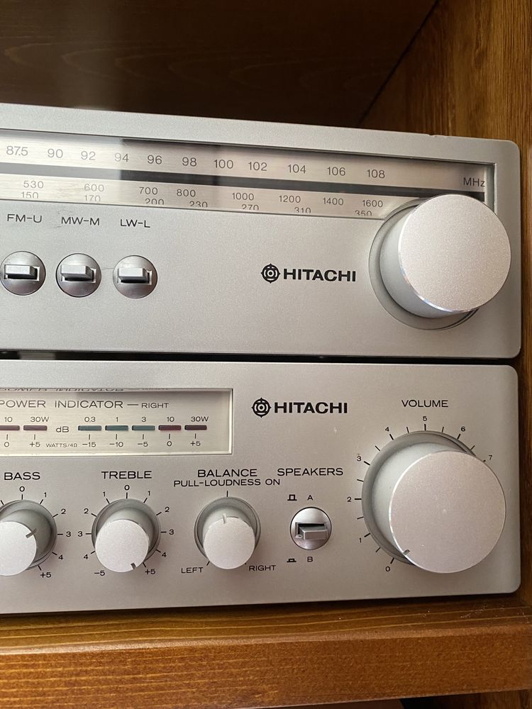 Колекційний  HITACHI (підсилювач,радіо-тюнер,акустика)