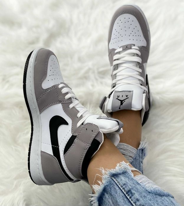 buty air jordan 1 mid high grey damskie buty sportowe air za kostke