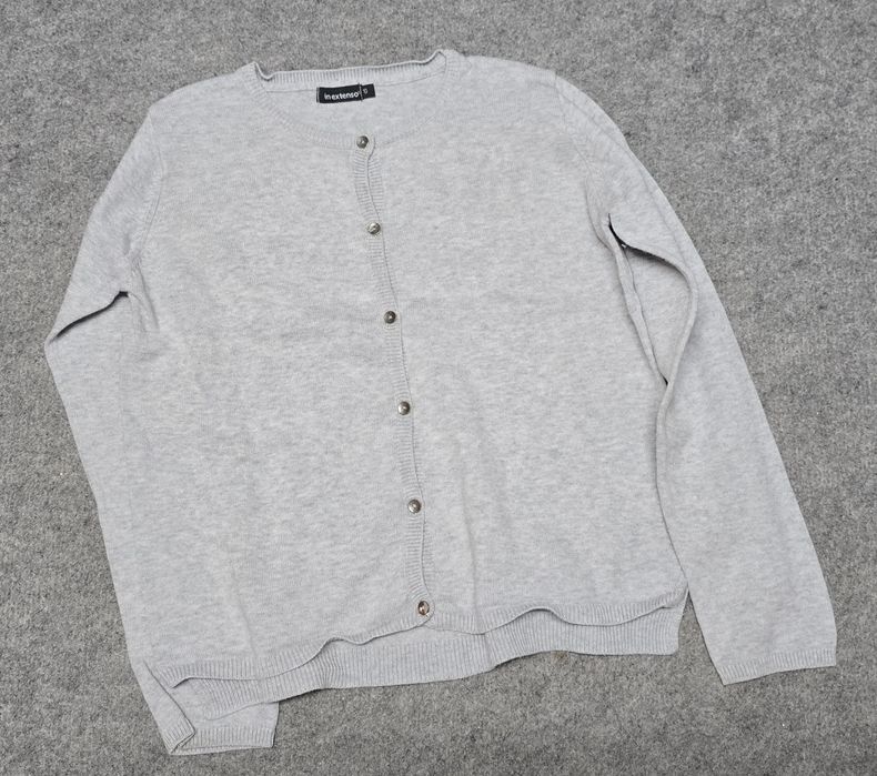 In extenso szary rozpinany sweterek rozm.134-140