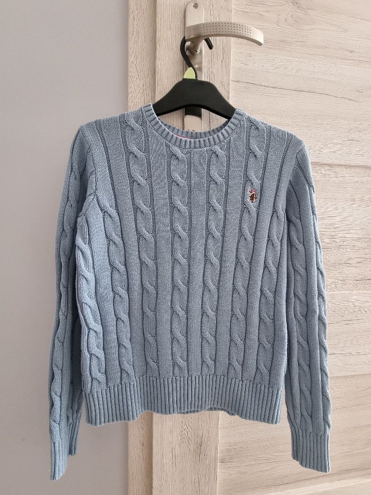 Bawełniany sweter, splot U.S. Polo Assn. r.S
