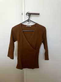 Blusa camel Bershka