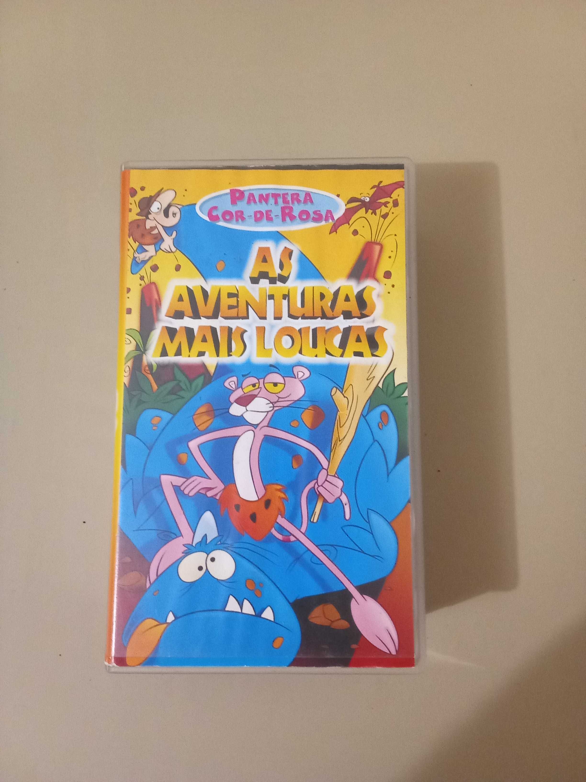 VHS Pantera Cor De Rosa  As Aventuras Mais Loucas.