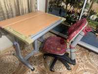 Набор:Стол письменный,парта и ортопедическое кресло Comf-pro