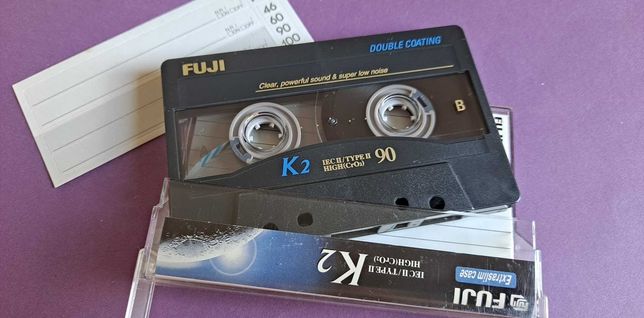 kaseta magnetofonowa FUJI K2 chrome używana