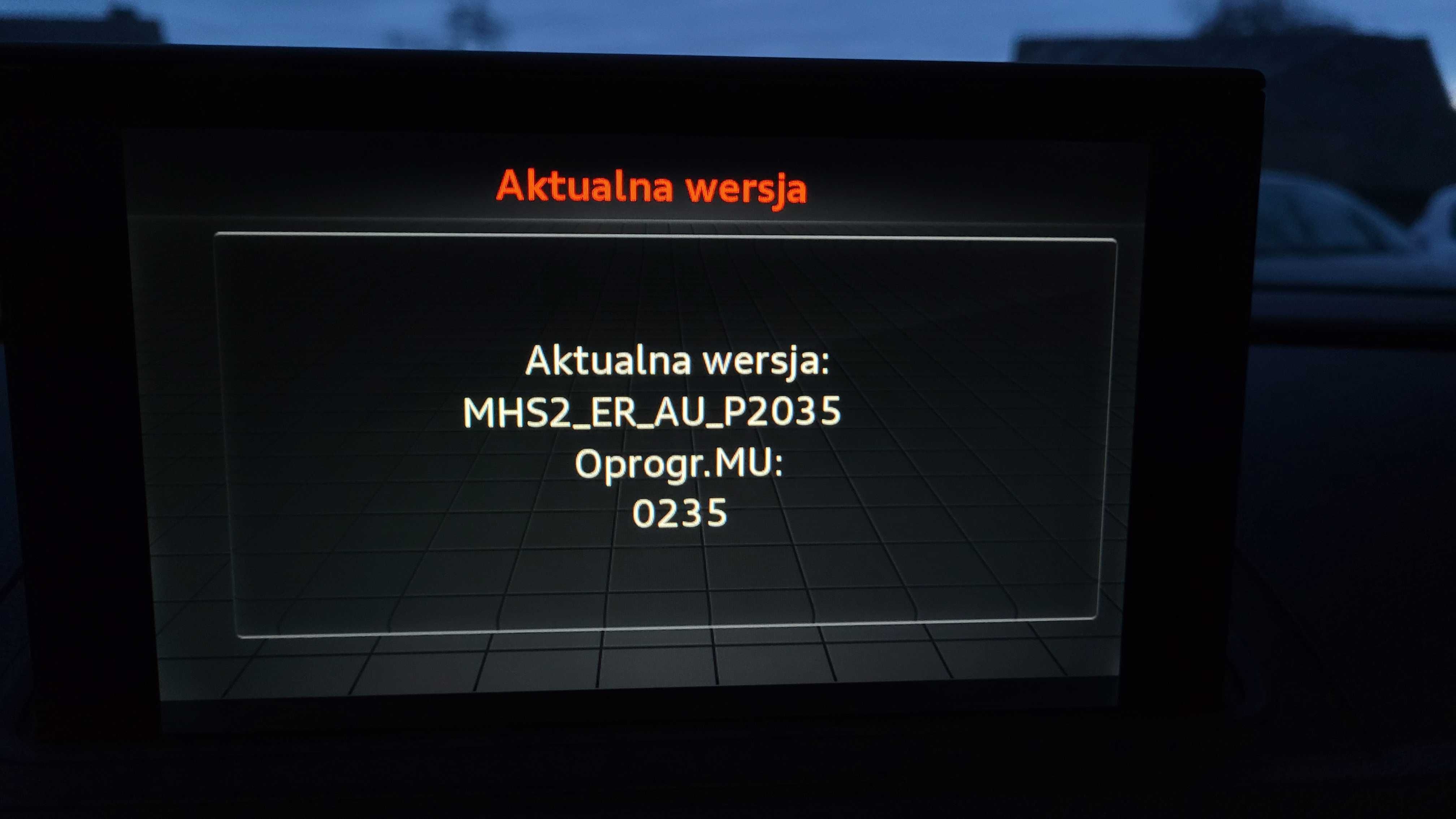 Audi A3 8V MHS2 język polski lektor mapy MMI