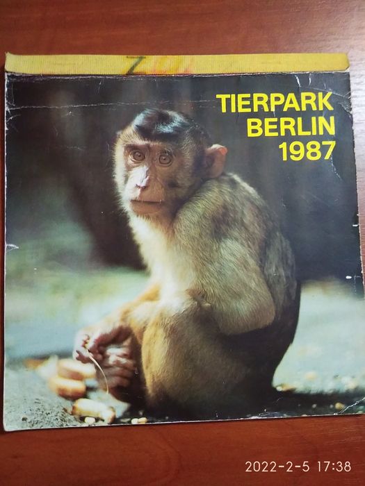 Календарь 1987, ГДР, Берлинский зоопарк