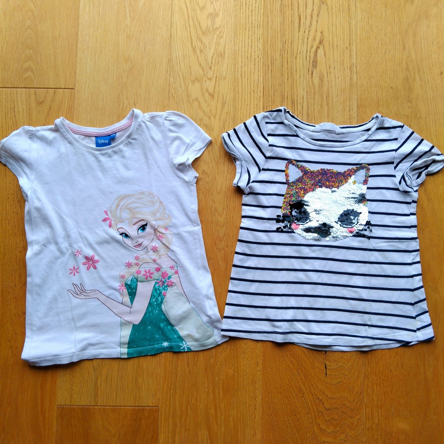 Zestaw lato 122 koszulki sukienka leginsy H&M Cool Club KappAhl