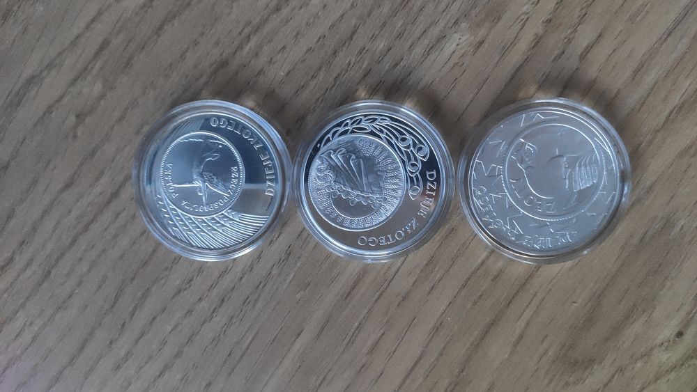 Zestaw monet Dzieje Złotego - nominały 10zl