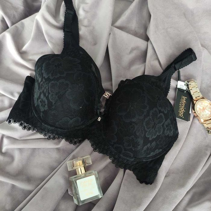 Biustonosz usztywniany push-up Intimidao 75/80/90/95D czarny