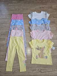 Legginsy 5 pak bluzki 5 pak matalan r 98/104