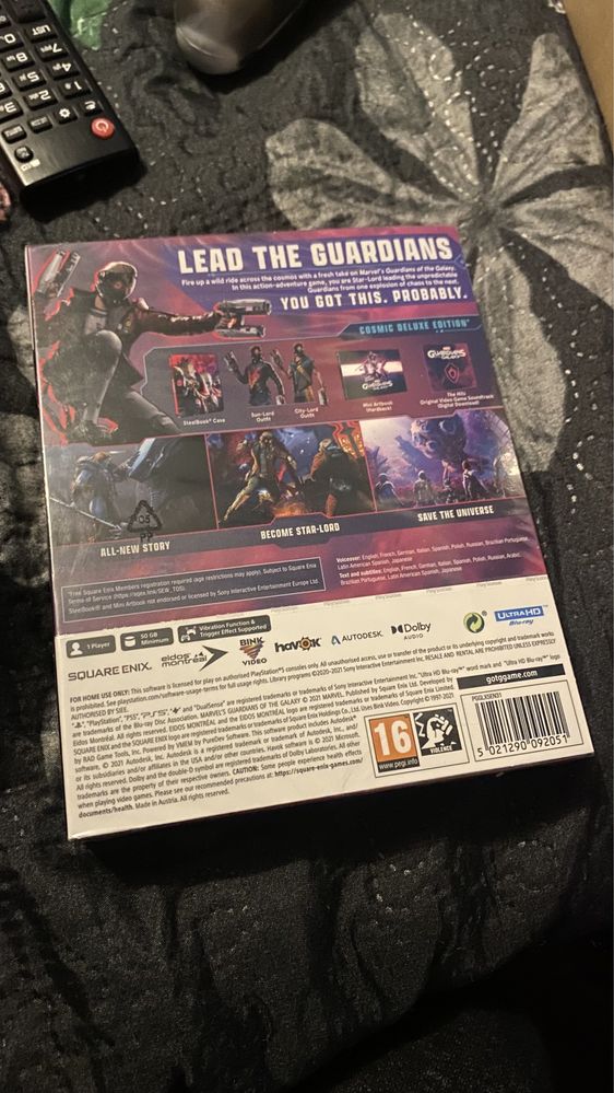 Marvel Guardians of the galaxy ps5 cosmic deluxe edition