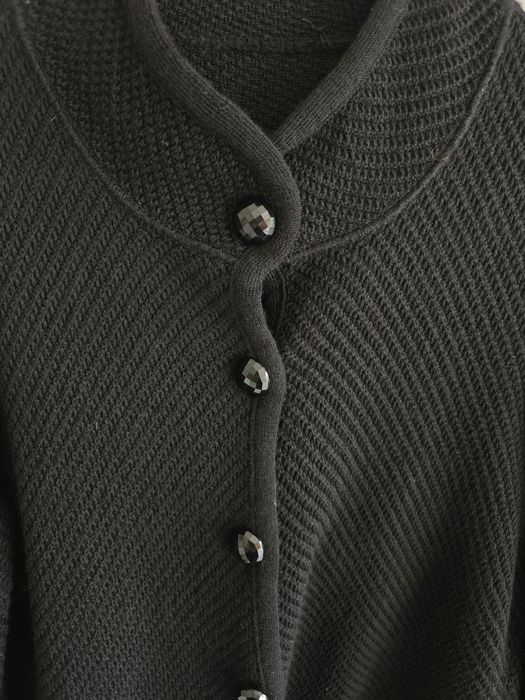 Kardigan damski wełniany merino sweter klasyczny na guziki