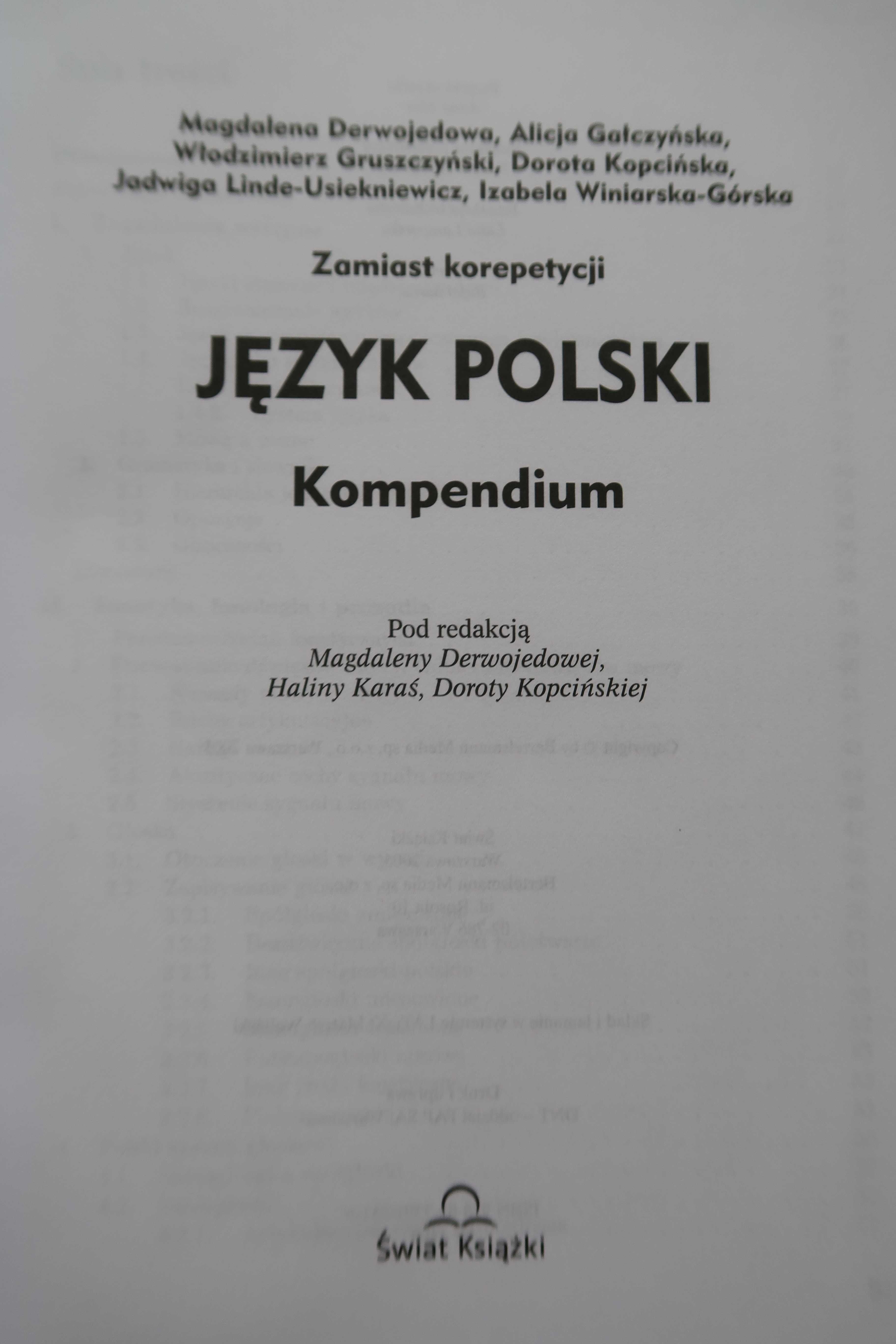 Język Polski kompedium zamiast korepetycji.