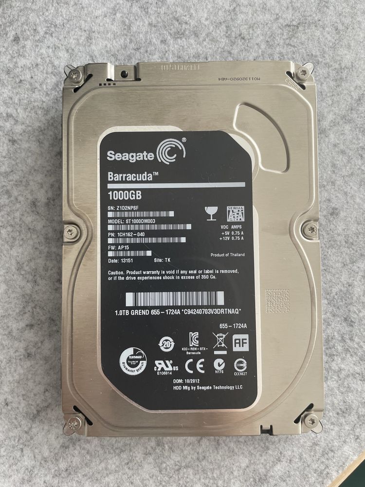 Disco Seagate Barracuda 1000gb 1tb 3,5