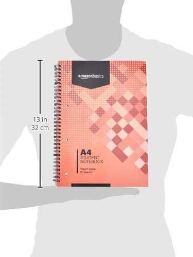 5x Zeszyt w kratkę szkolny A4/80k brulion notes perforacja segregator