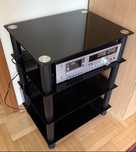 Szklany regał HiFi stojak audio