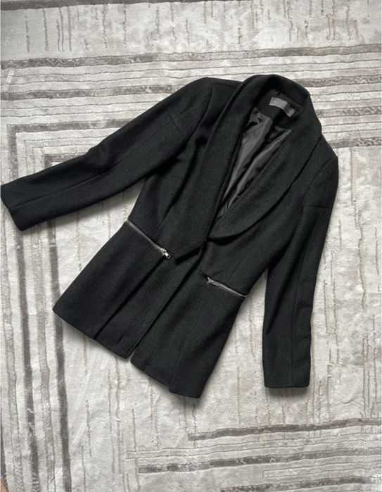Чорний піджак zara фактурний розмір s