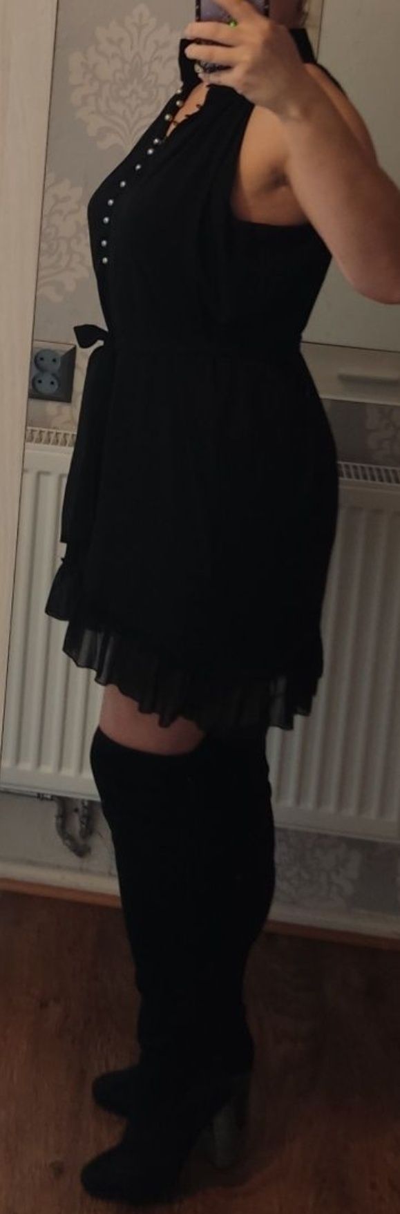 Sukienka damska tiulowa czarna