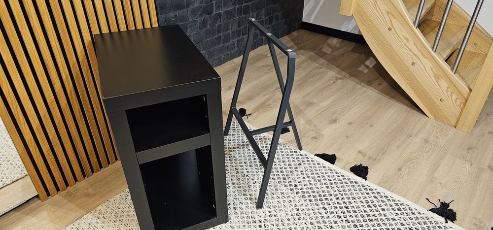Ikea biurko podstawa do blatu biurka czarne nogi stołu