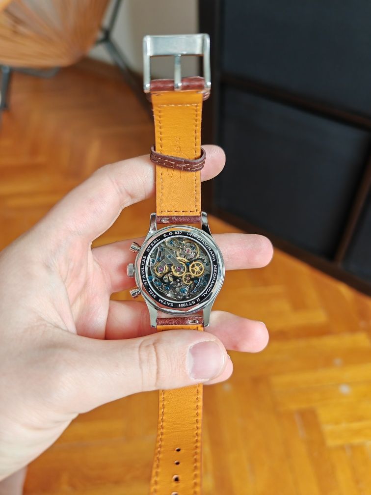 Zegarek mechaniczny Sugess Pilot 1963
