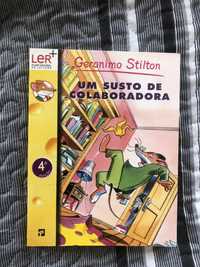 Livro Geronimo Stilton-Um susto de colaboradora