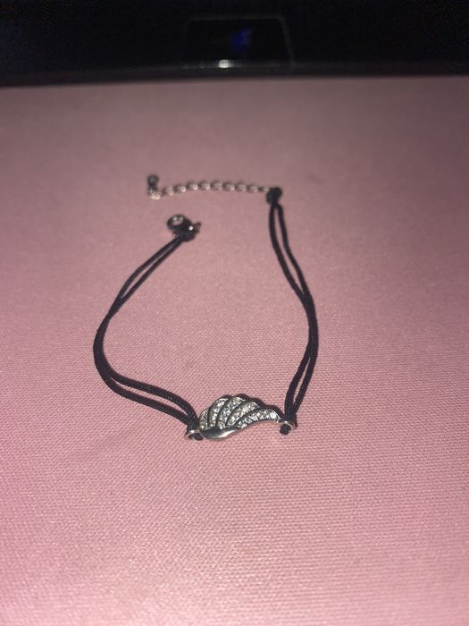 Srebrna bransoletka skrzydło