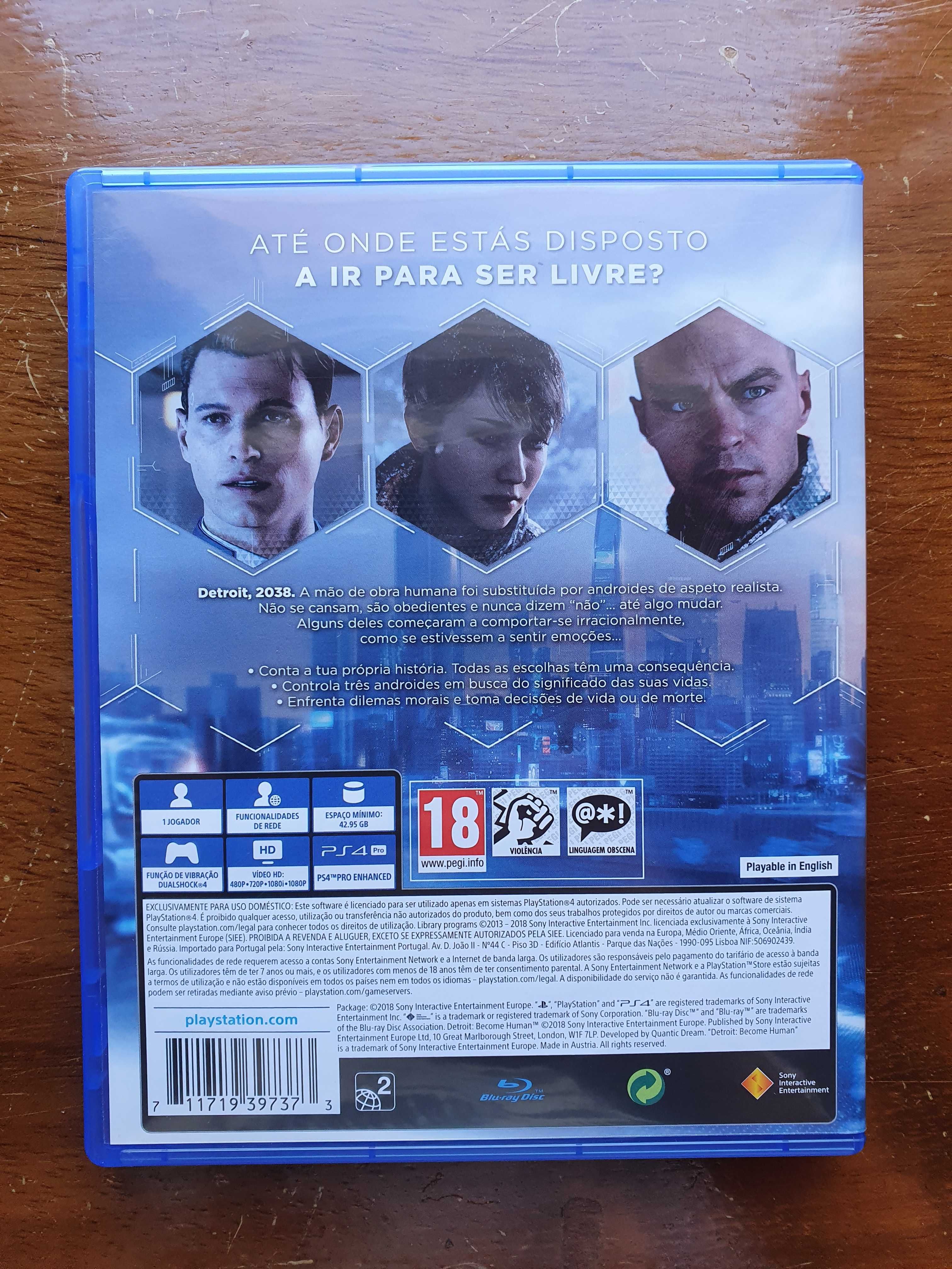 Detroit Become human Ps4 Como novo