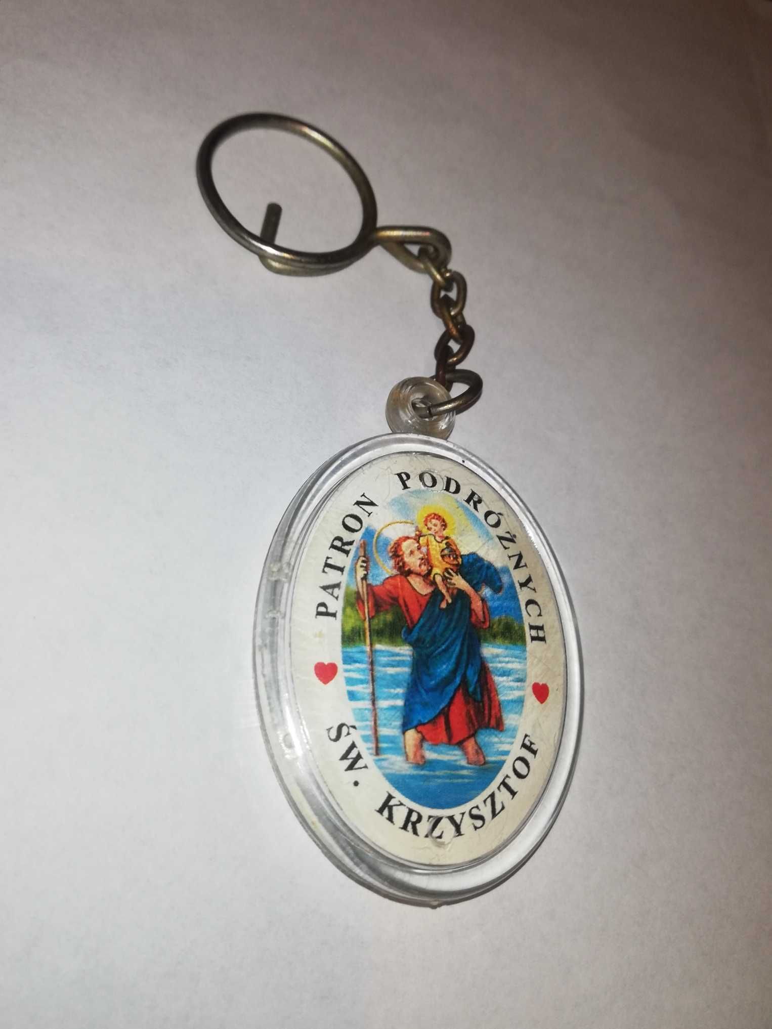 Stary brelok PRL - Św. Krzysztof patron podróżnych