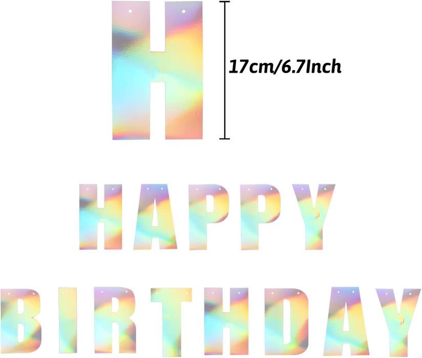 girlanda urodzinowa happy birthday zestaw