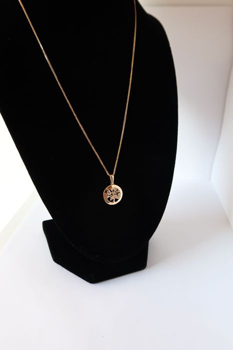 Złota Zawieszka Drzewko z Cyrkoniami | Próba Złota 585