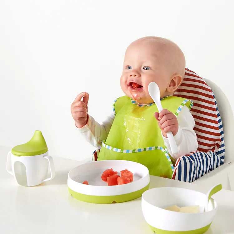 Детская тарелка миска IKEA посуда для кормления малышей детей ребёнка