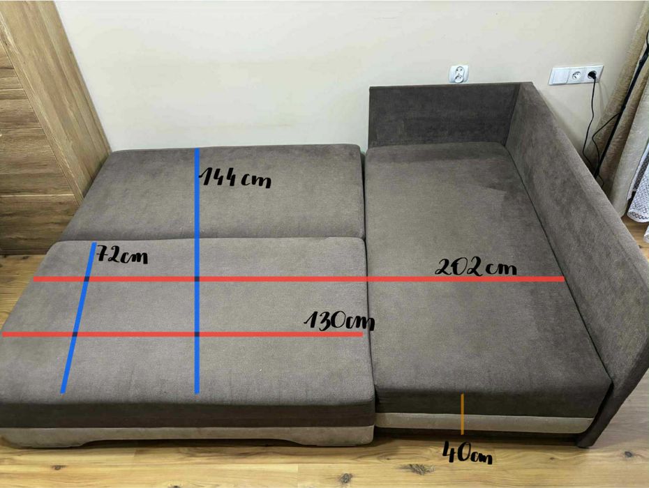 Rogówka rozkładana z funkcją spania