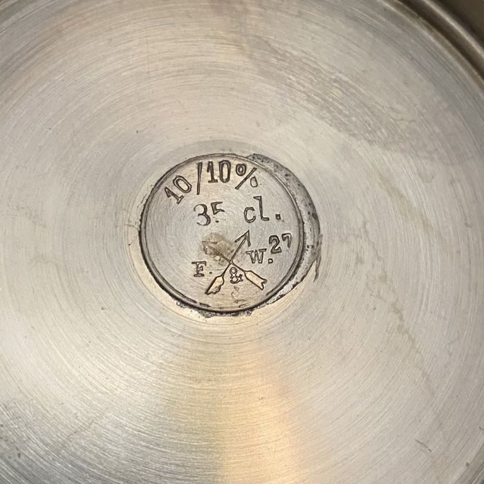 Zestaw do herbaty, sygnowany F&W Fleitmann Witte, kolekcjonerski