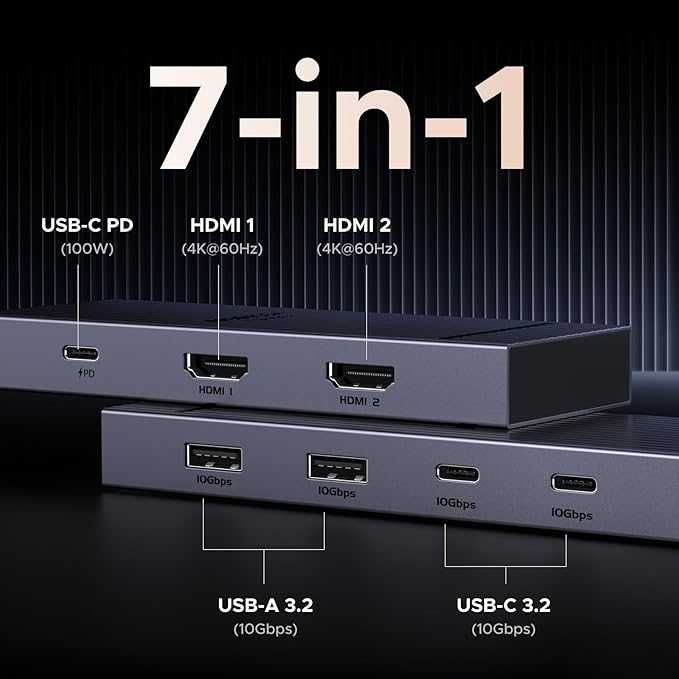 UGREEN CM880/45365 Koncentrator 7 w 1