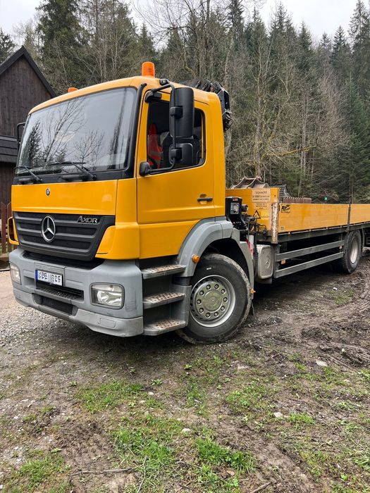 Mercedes-Benz Axor 1829  Mercedes Benz Axor 1829 HDS Hiab 099 DUO 2005 pomoc drogowa specjalny