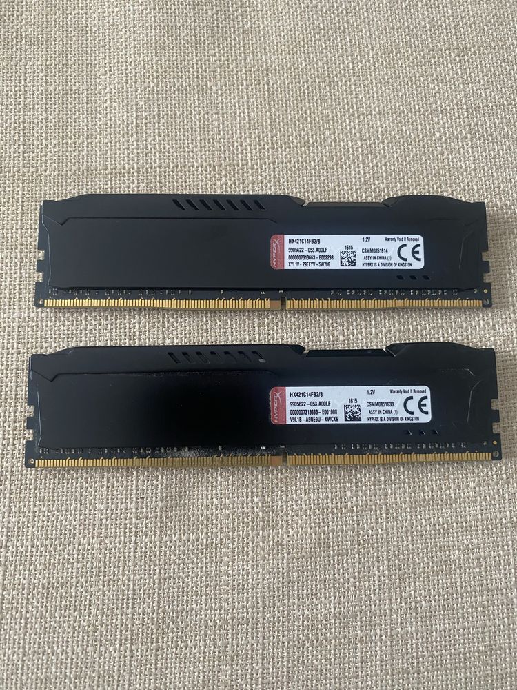 Memória RAM Kingston 16gb DDR4 2133Mhz HyperX Black