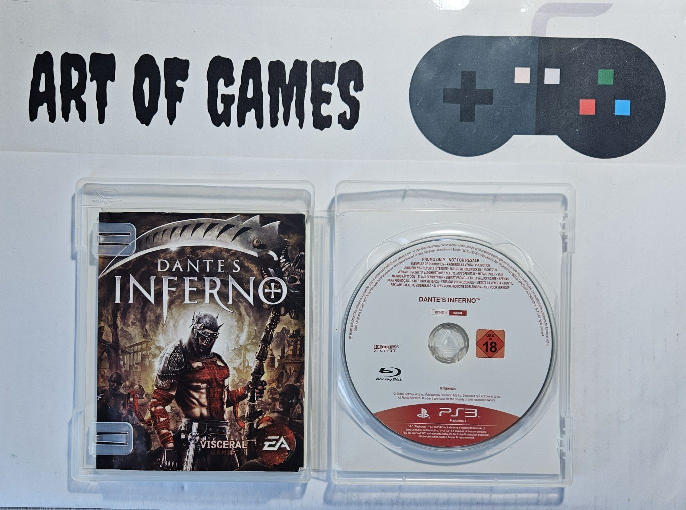 Dantes Inferno Ps3 Playstation 3 Promo Dante Dante's