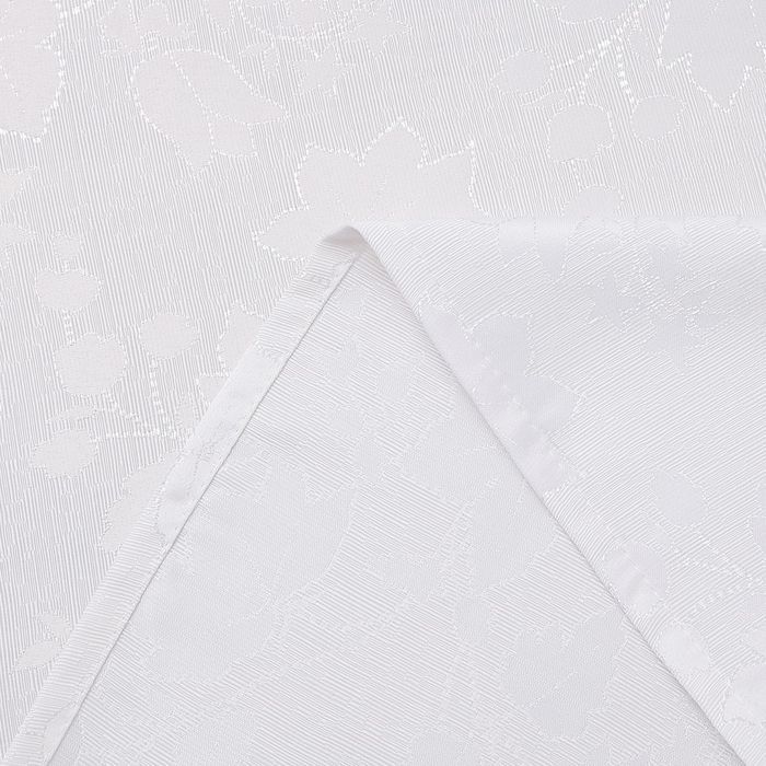 Smiry Obrus Wodoodporny Zmywalny 140 x 140 cm Ozdobny Duży Biały