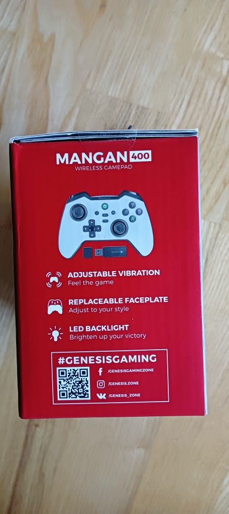 Pad-Genesis Mangan 400 bezprzewodowy biały PC/Nintendo/Mobile